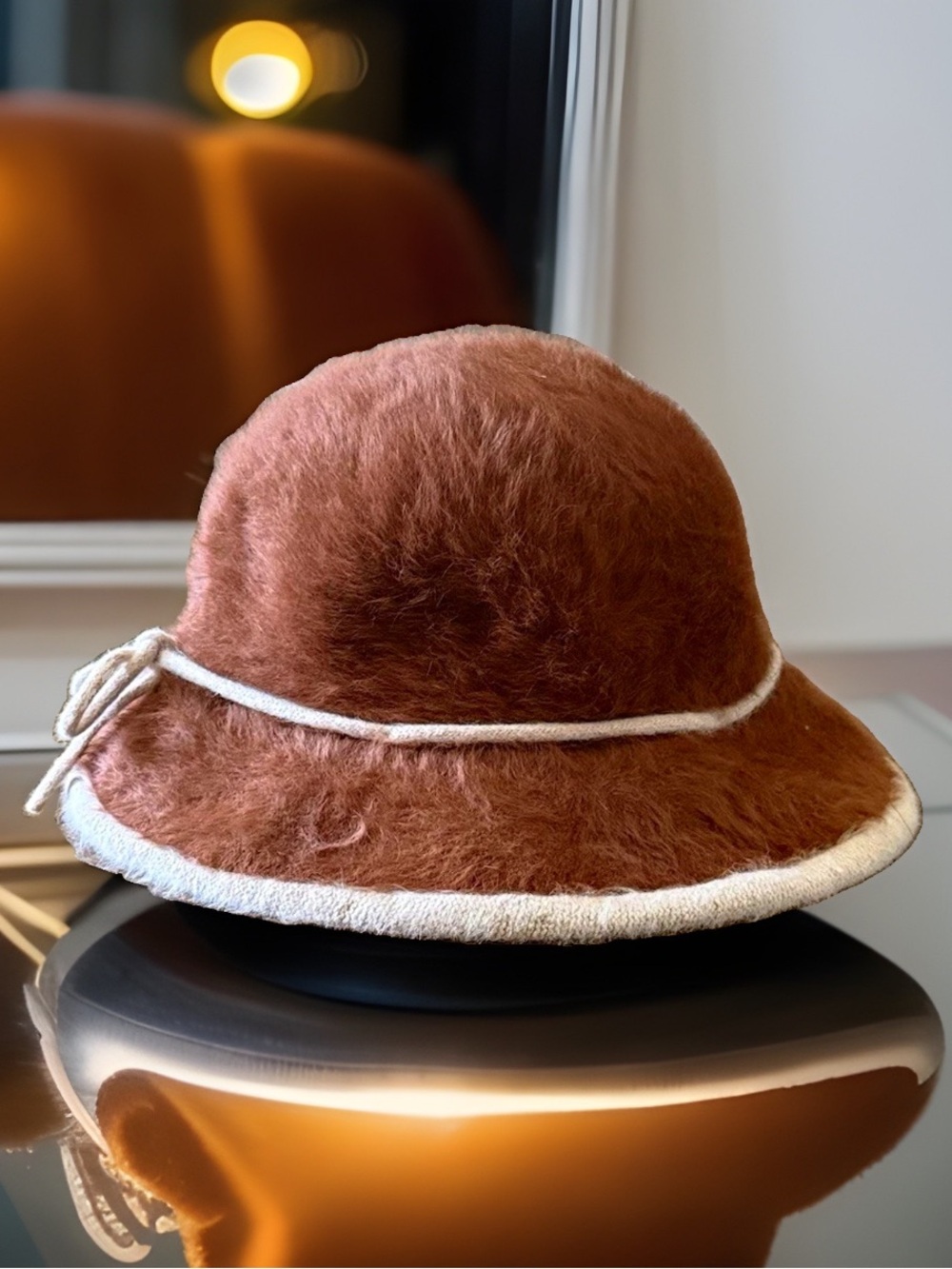 👒 Vintage Kangol Fuzzy Cloche Hat